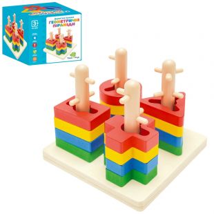 Деревянная игрушка Tree Toys Геометрические пирамиды (MD 0889)