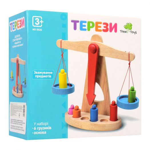 Приобрести с выгодой Деревянная игрушка Tree Toys Весы (MD 0920) по Украине