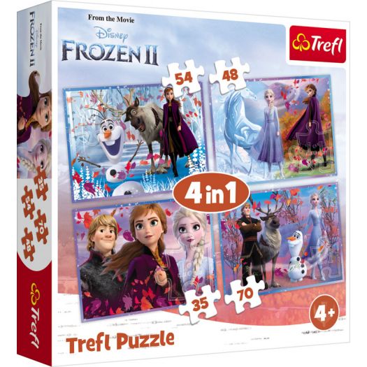 Придбати з вигодою Пазли 4в1 Trefl Frozen 2 Подорож у невідоме 35-70 дет. (34323) по Україні