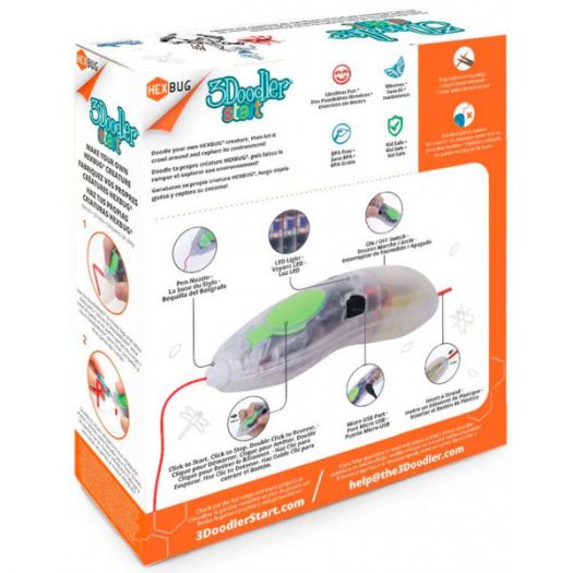 Купить  3D-ручка 3Doodler Start для детского творчества - HEXBUG (8SPSRBUG3E)  в более чем 30 городах Украины