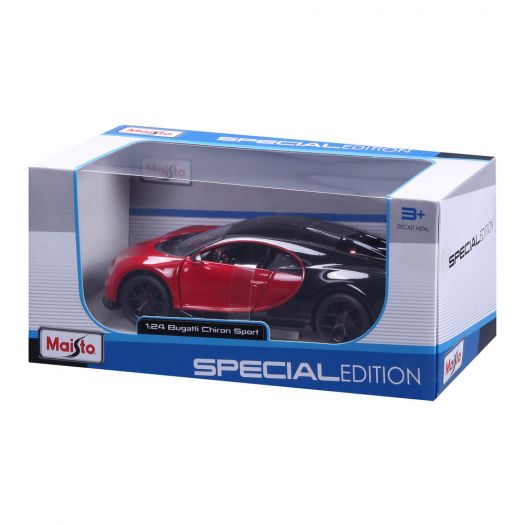 Замовити з доставкою  Машинка Maisto Bugatti Chiron Sport (31524 black/red) по Україні