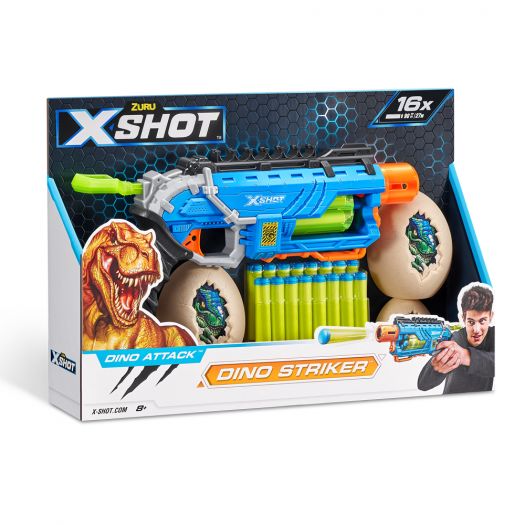 Придбати з вигодою Швидкострільний бластер X-Shot DINO Striker New 16 патронів (4860R)  в більш ніж 30 містах України