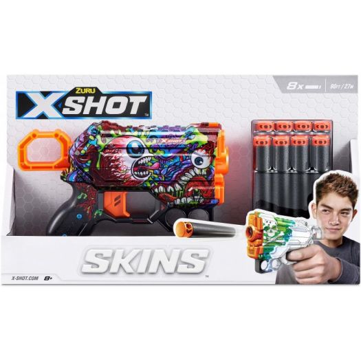 Приобрести с выгодой Быстрострельный бластер X-SHOT Skins Menace Scream (36515J)  в более чем 30 городах Украины