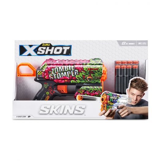 Заказать с доставкой  Скорострельный бластер X-SHOT Skins Flux Zombie Stomper (36516A) по Украине