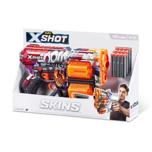 Купить  Быстрострельный бластер X-Shot Skins Dread Boom (36517A)  в более чем 30 городах Украины