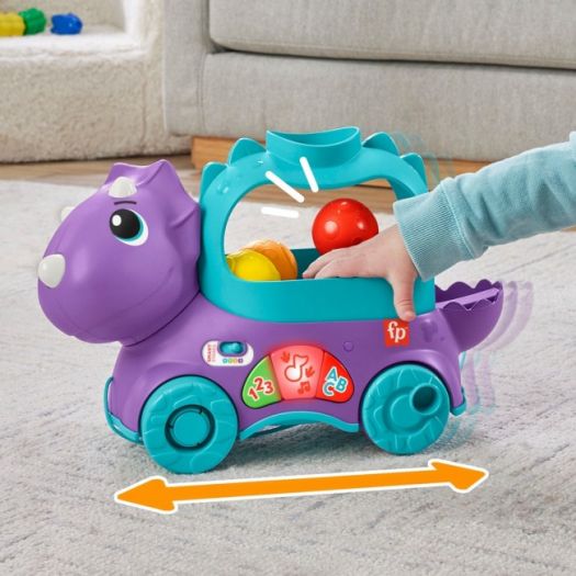 Придбати з вигодою Іграшка-каталка Fisher-Price Веселий трицератопс (HNR53) по Україні