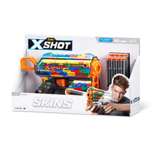 Заказать с доставкой  Быстрострельный бластер X-Shot Skins Flux Striper (36516K)  в более чем 30 городах Украины