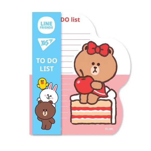 Заказать с доставкой  Бумага для заметок YES To Do Line Friends girl планшет с магнитом (170326)  в более чем 30 городах Украины