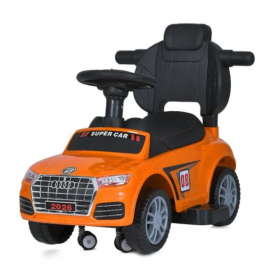 Замовити з доставкою  Каталка-толокар Bambi Racer з батьківською ручкою (M 5045L-7) по Україні