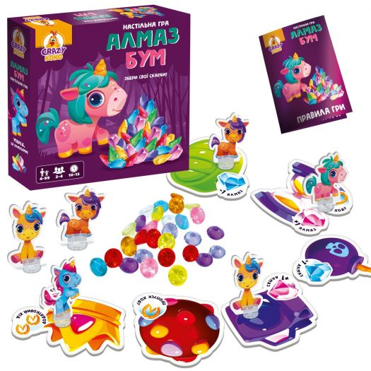 Купить  Игра настольная Vladi Toys Алмаз бум единорожки (VT8055-31)  в более чем 30 городах Украины