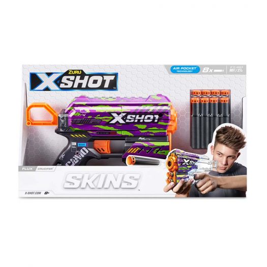 Купить  Быстрострельный бластер X-Shot Skins Flux Crucifer (36516J)  в более чем 30 городах Украины