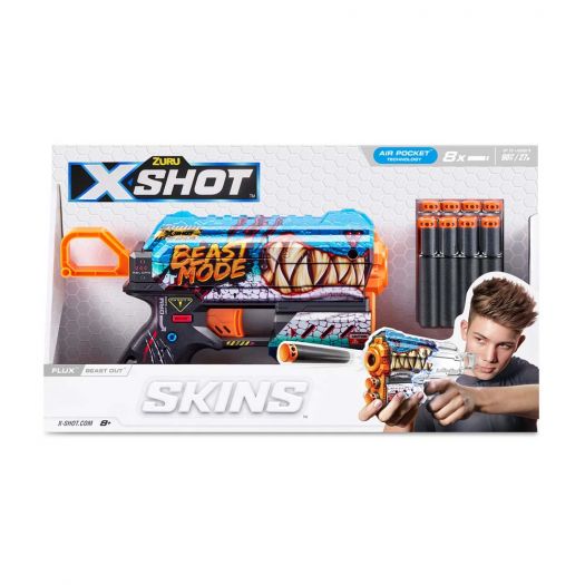 Приобрести с выгодой Быстрострельный бластер X-Shot Skins Flux Beast Out (36516L)  в более чем 30 городах Украины