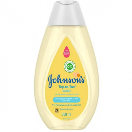 Купити  Дитячий шампунь і пінка для миття та купання Johnson&Johnson Від маківки до п'яточок (90200000) по Україні