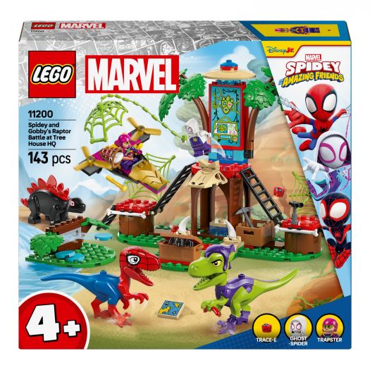 Купить  Конструктор LEGO Marvel Spidey Битва Паука и раптора Гобби в штаб-доме на дереве (11200) по Украине