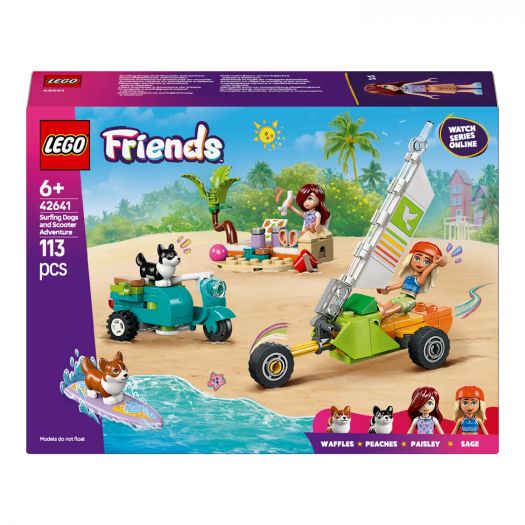 Приобрести с выгодой Конструктор LEGO Friends Собачьи приключения на серфе и скутере (42641) по Украине