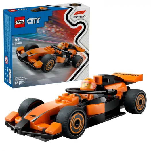 Купити  Конструктор LEGO City Пілот F1® з автомобілем для перегонів команди McLaren (60442) по Україні