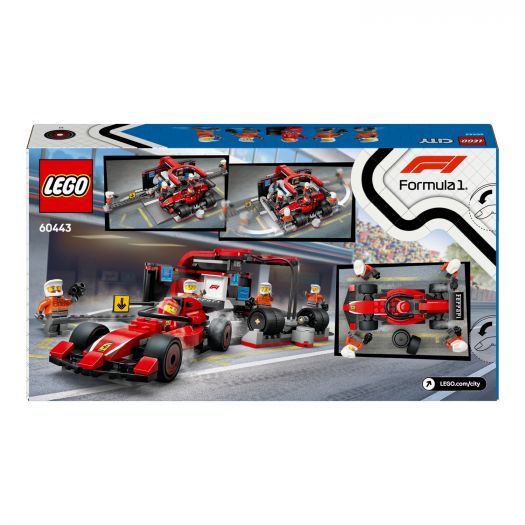 Купити  Конструктор LEGO City Піт-стоп і піт-екіпаж F1® з болідом Ferrari (60443)  в більш ніж 30 містах України