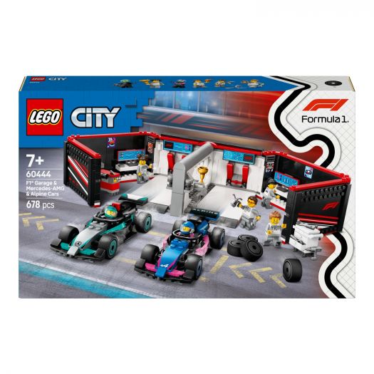 Купить  Конструктор LEGO City Гараж F1® и автомобили Mercedes-AMG и Alpine (60444) по Украине