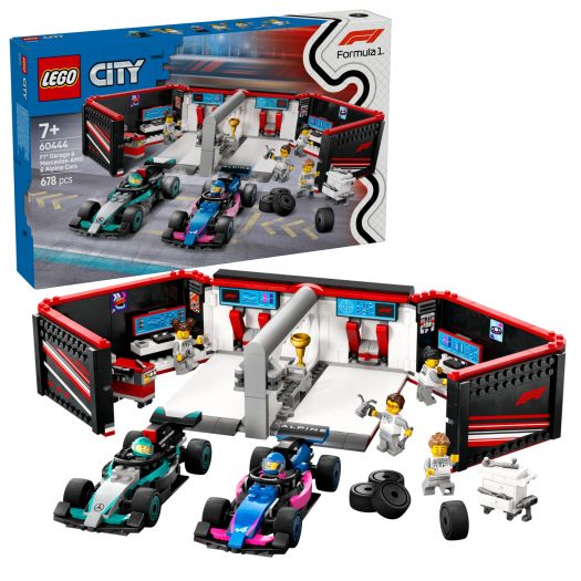 Приобрести с выгодой Конструктор LEGO City Гараж F1® и автомобили Mercedes-AMG и Alpine (60444)  в более чем 30 городах Украины