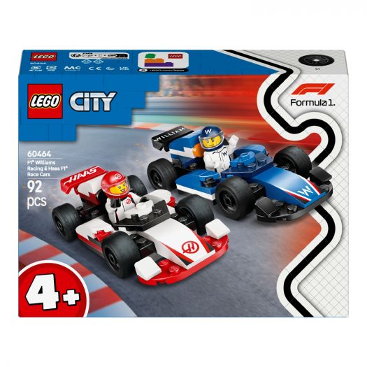 Приобрести с выгодой Конструктор LEGO City Автомобили для гонок F1® команд Williams Racing и Haas F1® (60464)  в более чем 30 городах Украины