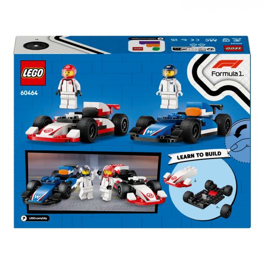 Заказать с доставкой  Конструктор LEGO City Автомобили для гонок F1® команд Williams Racing и Haas F1® (60464) по Украине