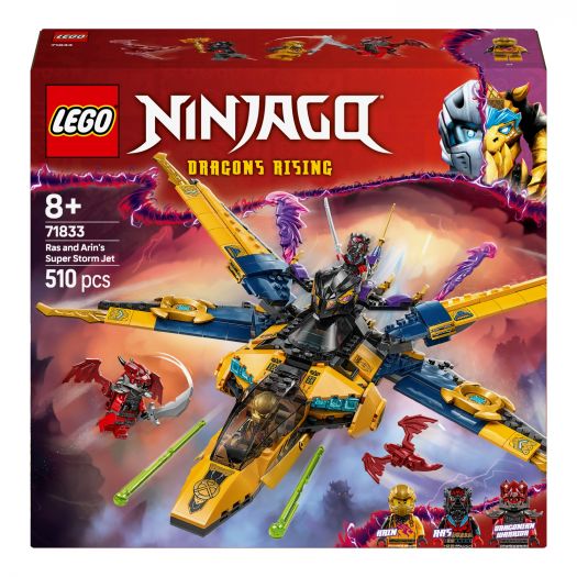 Приобрести с выгодой Конструктор LEGO Ninjago Суперштормовой реактивный самолет Рас и Арин (71833) по Украине