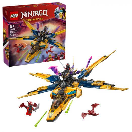 Купить  Конструктор LEGO Ninjago Суперштормовой реактивный самолет Рас и Арин (71833)  в более чем 30 городах Украины